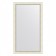 EvoForm mirror in the baguette frame, 60 mm, 64x114 cm, white color with silver