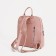 A backpack with a zipper, "Medvedkovo", the color is pink