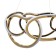 Lamp with PDU "Martin" LED 90W 3000-6000K gold 60x60x27-127 cm