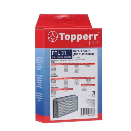 Topperr FTL31 filter for vacuum cleaners Tefal, Rowenta
