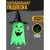 Carnival suspension light "horror", green color