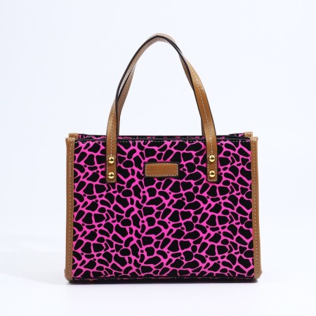 Bag Female Tout with zipper, pink color
