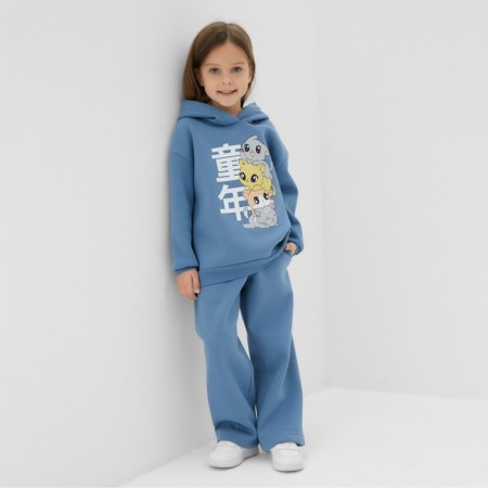 Children's sweatshirt with the basis of KAFTAN R.32 (110-116), blue-1