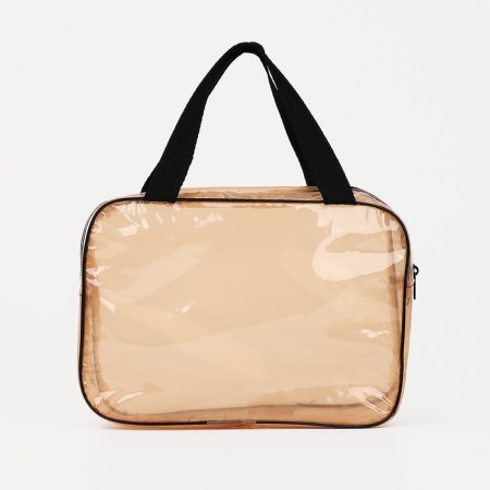 Lightning cosmetic bag, brown color-1