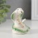 Souvenir Ceramics "Light green cobra" with gold set of 3 pcs 3.5x5.7x6.5 cm