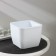 Kashpo with the insert "Gloss", 2.4 l (1.6 l), white color