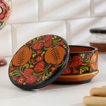 Box "Berry", large, 12-13 × 9-10 cm, Khokhloma-7