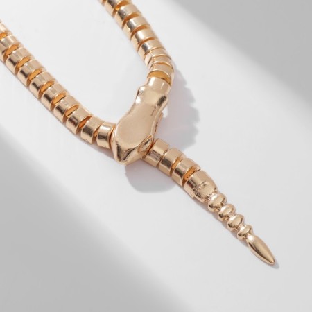 Neck metal "Snake" Zastzhka-Pravka, Color Gold, 48 cm-1