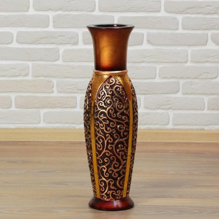 VAZA Keramics Floor "Versailles" lace, 60 cm, brown