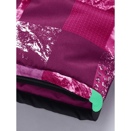 Ski costume for a girl, height 140 cm, raspberry color-6