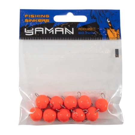 Cargo Cheburashka painted collapsible Yaman 10 pcs., 8 g, orange