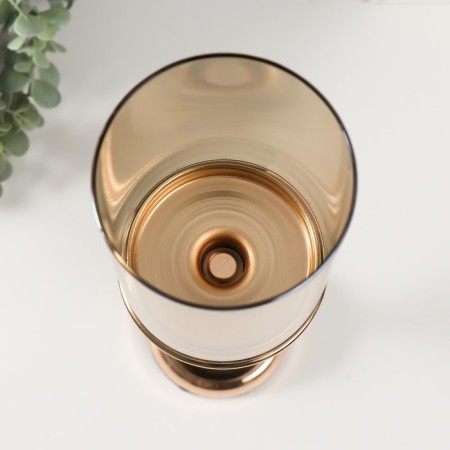 Summary Metal for 1 candle "Marble Ball" gold 49x10x10 cm-3