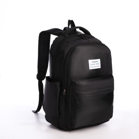 Youth backpack from lightning textiles, 5 pockets, black color-2