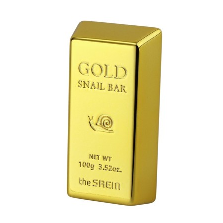 Soap for washing with gold extract, snail mucin, olives Gold Snail Bar, 100 gr.