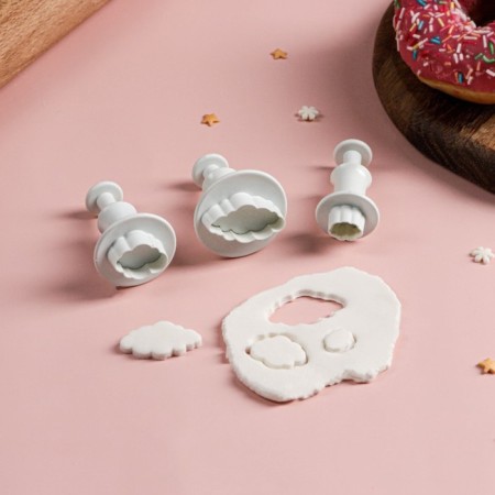 A set of plunges of confectionery shares "Cloud", 3 pcs