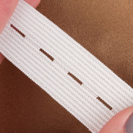 The elastic band is perforated, 20 mm, 25 m, white color-2