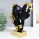 Souvenir Polystone Bust "couple - tenderness. Roy butterflies" black with gold 7x21.5x29 cm