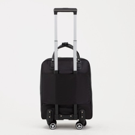 Road bag 20 "on wheels, lightning department, external pocket, black color-1