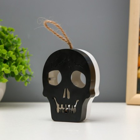 Sponel "Skull" LED 1W RGB from LR1130 batteries white-black 9.5x4x5cm Risalux-5