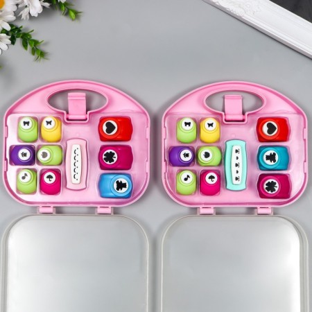 A set of curly holes in a chest, 10 pcs mix