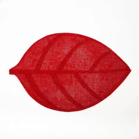 Set of napkins 2 pcs. Dolyana "Leaflets", central red, 30*45 cm-1