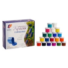 Acrylic paint, set of 20 colors x 20 ml, 