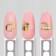 Nail stickers “Oh, everything!”, Metallized, white/golden color