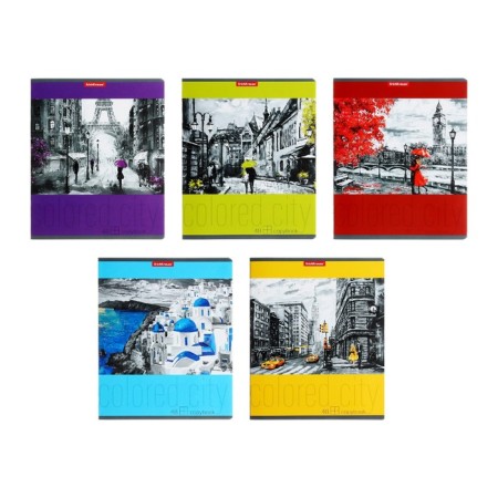 Notebook 48l Erichkrause Colored City, Mix