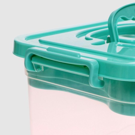 Storage container with a lid and liner 6.5 l, the color of dusty blue-2