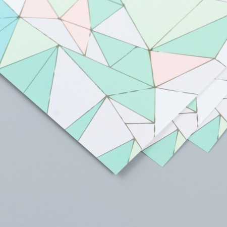 Scrapbooking paper "Browned linenia" density 180 g 30.5x32 cm-2