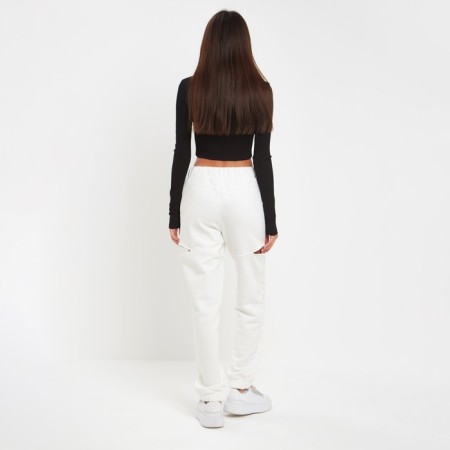 Pants (Joggers) Women's with cuts of Mist p. 44 (height 175), milk-1