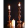 Summary Metal for 1 candle "Ermet" aged bronze 13.5x13.5x43.5 cm