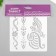 Plastic stencil "Mehendi Patterns" 15x15 cm