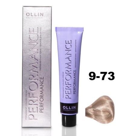 OLLIN PROFESSIONAL PERFORMANCE hair cream, tone 9/73 Blond Brown-golden, 60 ml