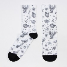 Women's socks, white color, size 23-25
