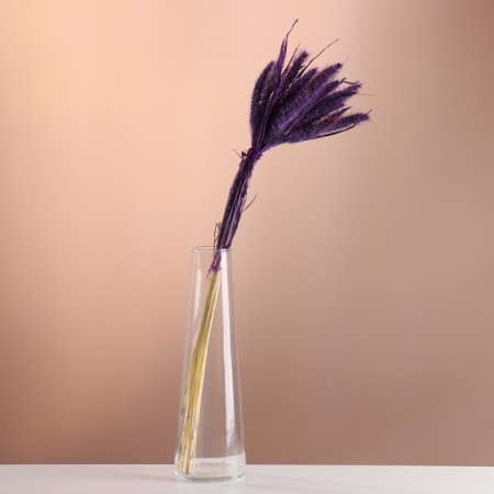 Set of dried flowers "Setarium", ban 7 pcs, length 55-65 (+/- 6 cm), purple