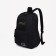 A backpack with a zipper, 3 outer pockets, black color