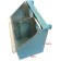 Pigeon feeder, 2 sections, plastic, blue