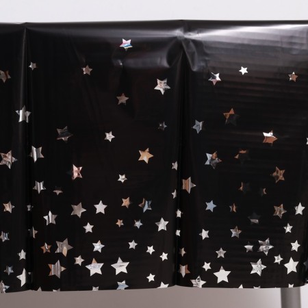 Groundpress "Stars", 137 × 183 cm, silver color-3