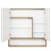 Aquaton “Scandy 90” mirror wardrobe, white color, rustic oak
