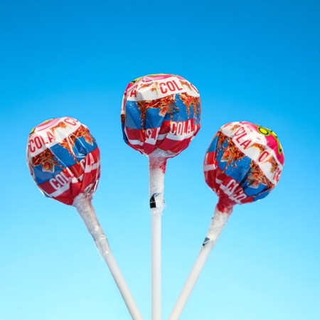 Caramel candles on the Vil Pop stick with chewing gum Cola, 16 g-1