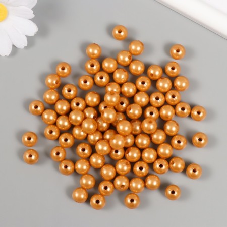 A set of beads "Pearls" d 10 mm, 250 grams, dark beige