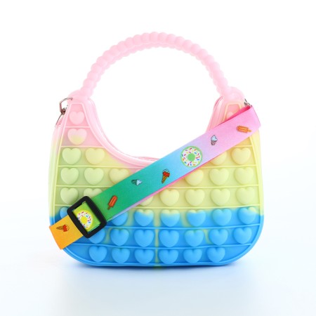 Bag's bag with lightning, pink/yellow/blue color-1