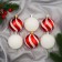 Set of balls plastic D-6 cm, 6 pcs "Festive surprise" red-white