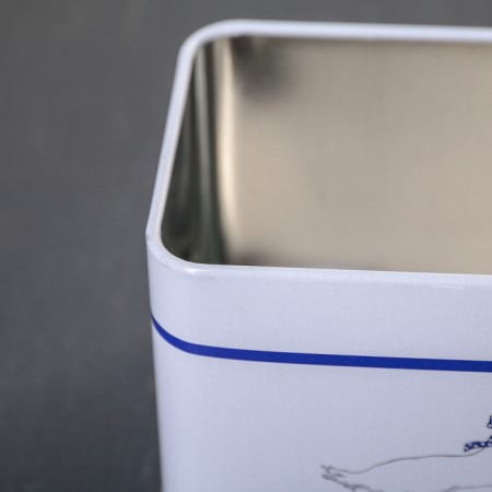Bank for bulk products "geese", 400 ml, rectangular, white color-2