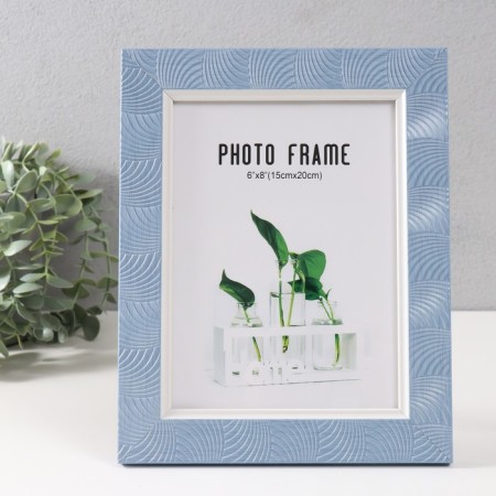Photo frame plastic 15x20 cm "arc" blue 25.3x20.5 cm