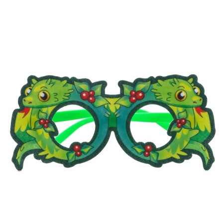 Carnival glasses "snake", green color-3