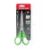 Scissors Erichkrause Megapolis, 18 cm, with improved 4D swoops, do not rust, handles with rubber inserts, in a blist