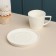 Tea couple "Sola", 260 ml, white, porcelain