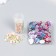 Decor "Pink-green gradient" d = 6 mm 10 g 200 pcs 5x2.5 cm mix